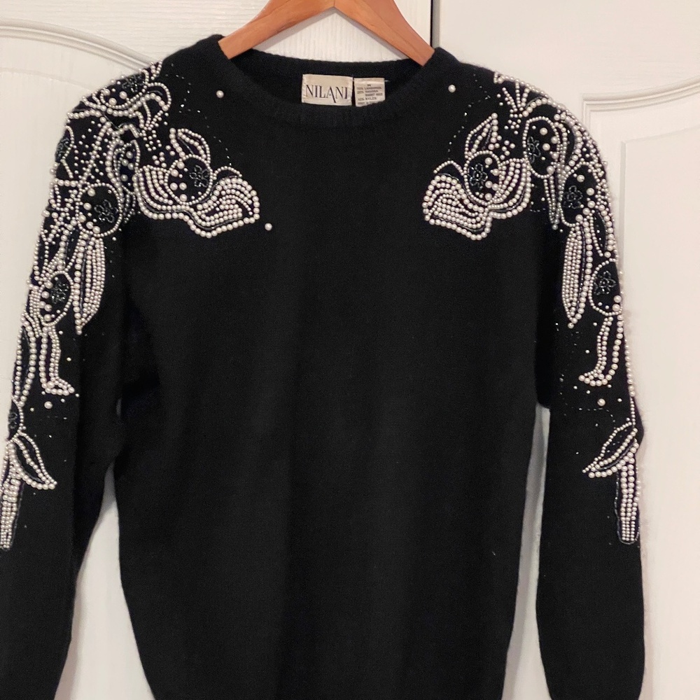 Vintage Nilani Beaded Sweater Beautiful!